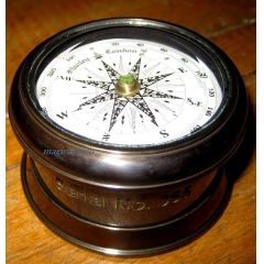 **Edler Marine Kompass mit Windrose- Antiklook- Stanley London