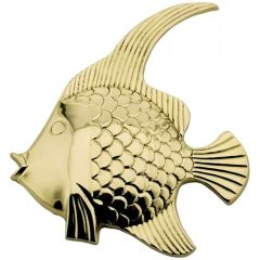 Fisch aus Messing- Wanddeko- 16 cm