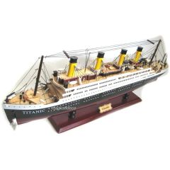 **MEGA- Großes Modell- TITANIC- Schiffsmodell aus Holz- 80 cm