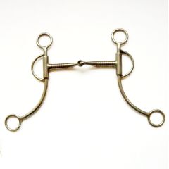 Westernkandare Snaffle with Shanks, Mundstück Sweet Iron, 14 cm