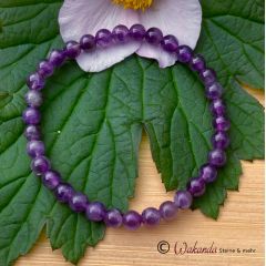 Armband Amethystquarz Kugeln 6 mm