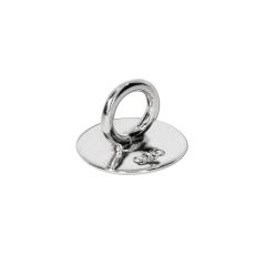 Klebeöse Ring mit Klebefläche, 925 Silber, 1 Stück