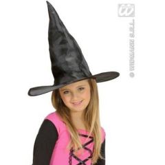 Hexenhut schwarz für Kinder - Fasching Karneval Halloween