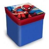 Spielzeugkiste mit Deckel - eckig - Spiderman 