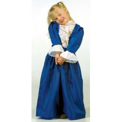Prinzessin - Kinderkostüm - blaues Kleid - Einheitsgröße
