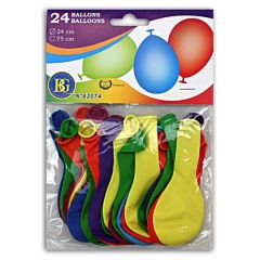Ballons - Rundballons - 24 Stück - bunt - Durchmesser ca. 24 cm