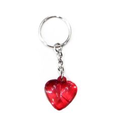 Schlüsselanhänger mit rotem Herz - Herzanhänger
