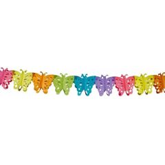 Girlande - Schmetterling - Butterfly - ca. 6 m - buntes Papier
