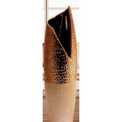 GILDE edle Keramikvase mit V-ffnung, 40 cm