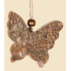 GILDE Dekohänger Schmetterling aus Naturholz im Birken Design, 15 cm