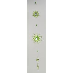 Girlande Dekohänger Blume aus Acryl in Grün, 65 cm