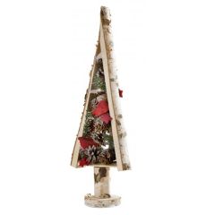 Birken-Deko Weihnachtsbaum aus Birkenholz 41 cm