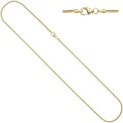 Schlangenkette 585 Gelbgold 1,4 mm 60 cm Gold Kette Halskette
