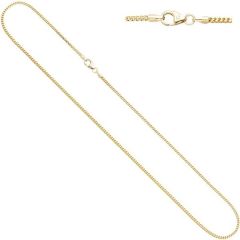 Bingokette 585 Gelbgold 1,5 mm 45 cm Gold Kette Halskette Karabiner