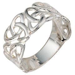 Damen Ring breit 925 Sterling Silber ca. 9,1 mm breit