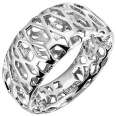 Damen Ring 925 Sterling Silber ca. 11,5 mm breit