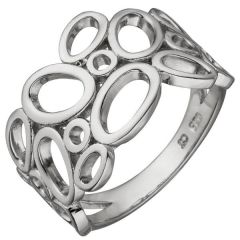Damen Ring, breit 925 Sterling Silber