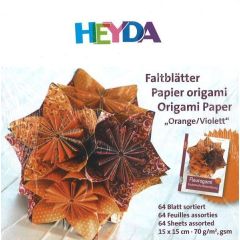 Faltblätter, Origami, Kusudama 15 x 15 cm