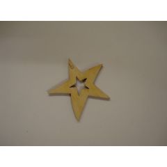 Holz Kleinteile Stern mit Stern