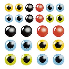 Epoxy-Sticker Augen farbig