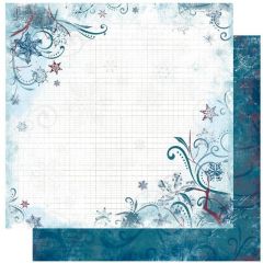 Scrapbooking-Papier: Midnight Frost Powder, 30,5x30,5 cm, 190g/m²