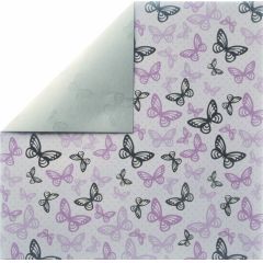 Scrapbookingpapier Butterflys, ros?, 30,5x30,5cm, 190g/m2