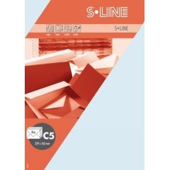 S-line A6 Karte, passendes Kuvert und Briefbogen je 5 Stück - hortensie