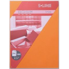 S-line A6 Karte, passendes Kuvert und Briefbogen je 5 Stück - orange