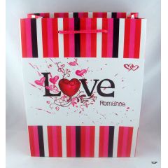 Geschenktüte mit romantischem Design Maße:  23 x 18 x 8 cm