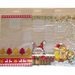 Beutel mit Boden 8er Pack Weihnachtsmotive 14,5x23,5 cm 