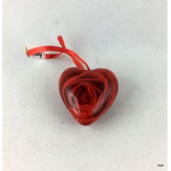 Herz klein Rosenmuster Aufhänger Geschenkidee Dekoration