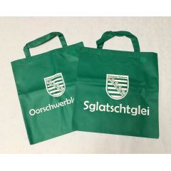 Tragetasche Sachsen Sglatschtglei /Oorschwerbleede 38x40cm Grün 