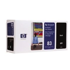 Tinte HP Nr. 83 C4960A Druckkopf+Reiniger schwarz UV DesignJet 5000/5500