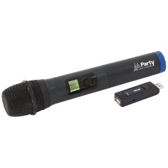 UHF-Funkmikrofon PARTY "WM-USB" USB-Empfänger mit Klinkenkabel