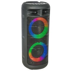 Soundbox "ALFA-2600" 2 x 4"/10cm, 200W, mit beleuchteten Lautsprechern