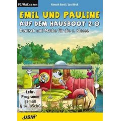 Emil und Pauline auf dem Hausboot 2.0 - Deutsch und Mathe für die 1. Klasse (PC+Mac)