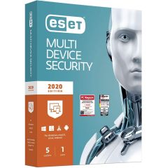 ESET Multi-Device Security 2020 Edition (5 User I 1 Jahr) (PC+Mac+Linux+Android) (Code in a Box)