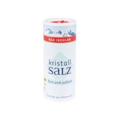 Bad Ischler Feinkristall Salz fein und jodiert im Streuer 200 g