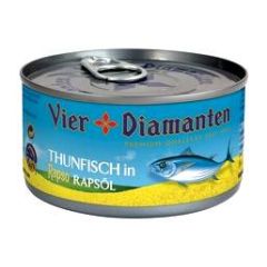 Vier Diamanten Thunfisch in Rapsöl 150 g