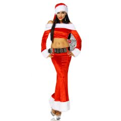 Weihnachtskostüm rot/weiß Größe OS