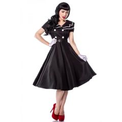 Rockabilly-Kleid,schwarz/weiß Größe S