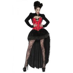 Vampirkostüm schwarz/rot Größe XL