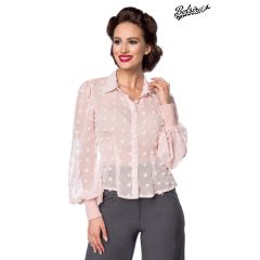Vintage-Bluse,rosa Größe 3XL