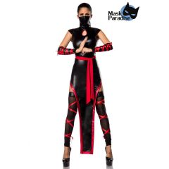 Ninjakostüm: Hot Ninja schwarz/rot Größe XL