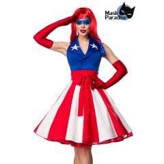 Miss America blau/rot/weiß Größe L