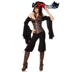 Female Pirate braun/schwarz Größe 2XL