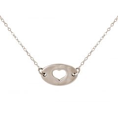 Gemshine - Damen - Halskette - Anhänger - WISHES - Herz - Silber - 47 cm