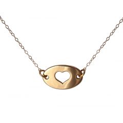 Gemshine - Damen - Halskette - Anhänger - WISHES - Herz - Rose Gold - 47 cm