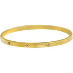 Gemshine - Damen - Armband - Armreif - WISHES - Sparkle - Glanz - Funkeln - Gold - 4 mm