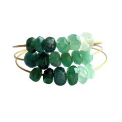 Gemshine - Damen - Ring - Vergoldet - Smaragd - Grün, Ringgröße:58 (18.5)